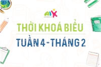 Thời khoá biểu tuần 4 tháng 2 năm 2024