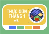 Thực đơn tháng 1 năm 2024