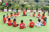 Giò học Tiếng Anh trong tiết trời mua thu tràn đầy năng lượng của các bé tại Asean School